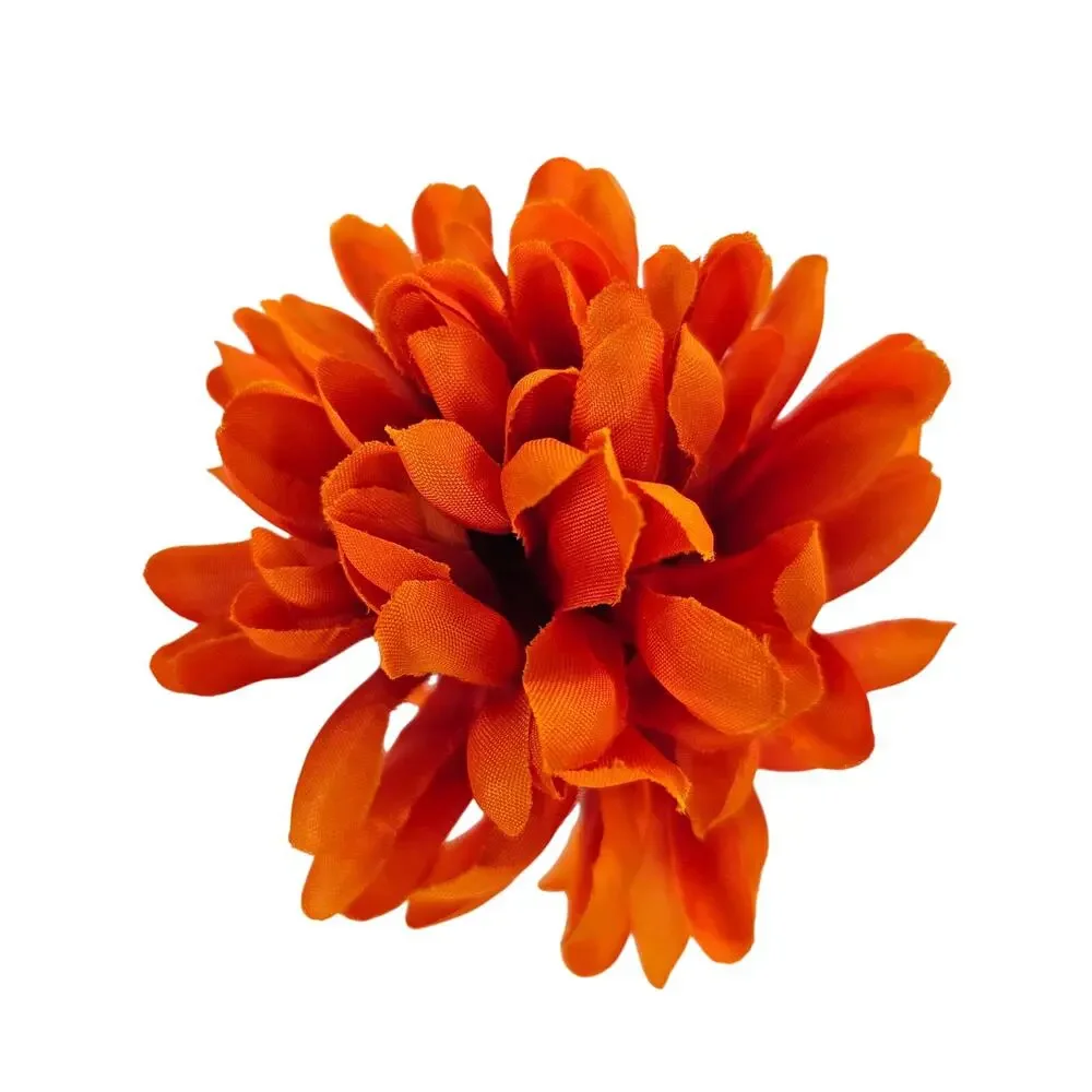 Artificial Fall Silk Flower Stems 41pc Orange Yellow Rust Mum Daisy Floral Decor